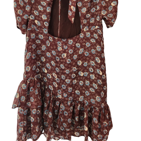 FREE PEOPLE NWT Coffee Break XS Mini Dress, Floral print, Bohemian Festi… - Picture 3 of 4